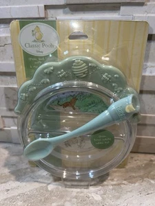 Disney Classic Winnie the Pooh Spoon & Bowl With Lid 6Mo+ - Picture 1 of 4