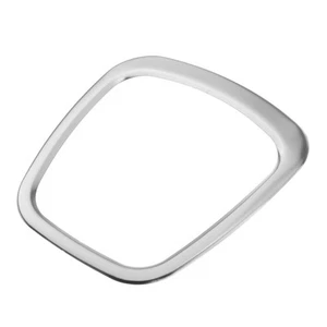 Auto Lenkrad Logo Zierring Für Audi A4 B6 B7 B8 A3 NEU Silber - Picture 1 of 7