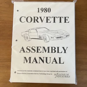 1980 Corvette Factory Assembly Manual 80 Chevy Chevrolet Exploded Views - Picture 1 of 3