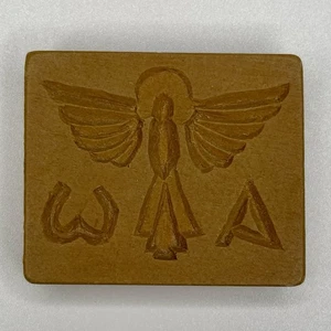 Dove With Halo Representing Holy Spirit Ceramic Cookie Mold 2-3/8” x 2” x 1/2” - Picture 1 of 4