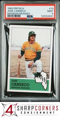1983 FRITSCH MADISON MUSKIES #13 JOSE CANSECO RC PSA 9 - Image 1 of 4