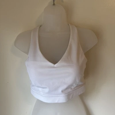 Lululemon Envital Bra Medium Support C/D Cup Size 10 White Sport Gym Workout - Image 1 of 4