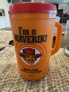 Im A Maverick Gas Stations Insulated Refillable Mug 20oz Aladdin Nashville 1980s - Picture 1 of 9