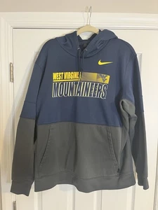 Gebrauchter WVU Nike Hoodie. XL. Marine Und Grau - Bild 1 von 3