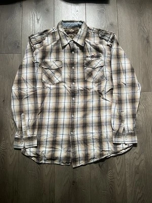 Patches bordados xadrez vintage Y2K Koman Sports gótico grunge punk botão para cima - Imagem 1 de 4