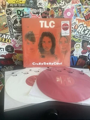 TLC CrazySexyCool VG++  2LP RED/WHITE VINYL W/HYPE STICKER - Image 1 of 2