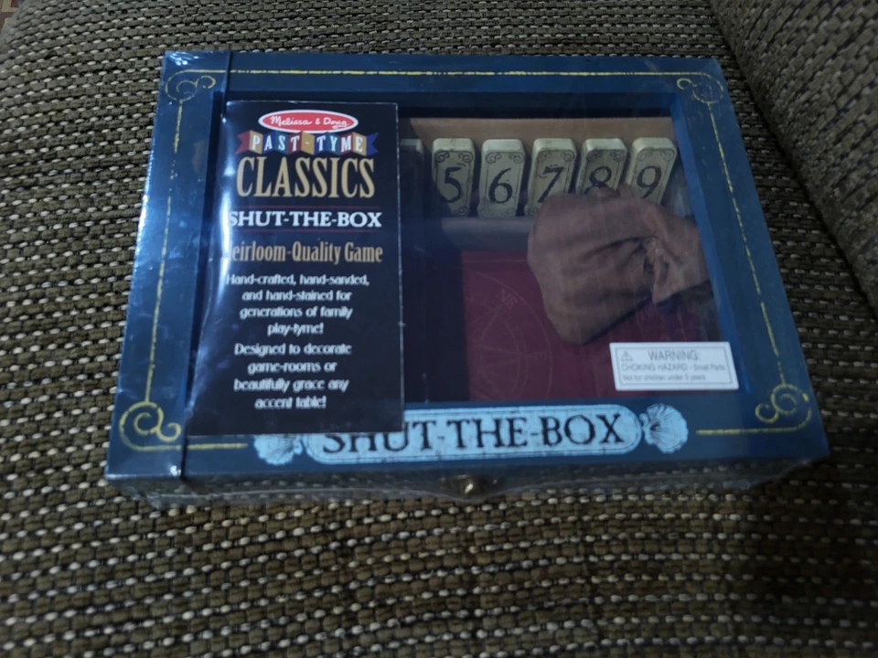 Juego de mesa de madera Melissa & Doug Past-Tyme Classics Shut-the-Box  Foto 1 de 2