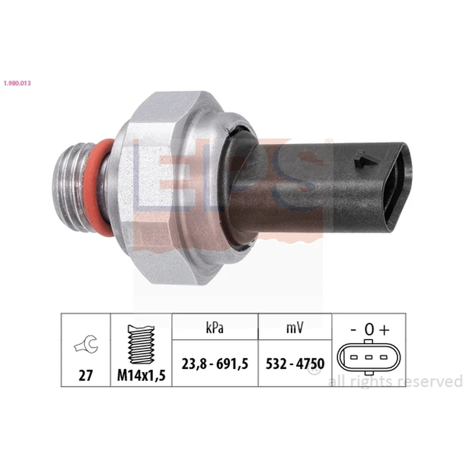 ORIGINAL® Eps 1.980.013 Sensor, Abgasdruck für BMW 5 Touring 5 X5 7 X6 X7 - Bild 1 von 4
