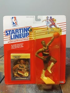 🏀1988 Kenner Starting Lineup STEVE JOHNSON Portland Trail Blazers Figure+Card - Picture 1 of 21