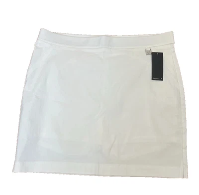 Pantalón corto elástico Rafaella para mujer talla XL estrella blanco Foto 1 de 4