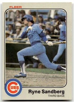 Fleer #507 Ryne Sandberg Chicago Cubs 1983 patio de novatos ¡sin precio base! ¡COMO NUEVO! Foto 1 de 2