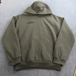 Comfrt Hoodie Erwachsene L grün Fleece Sweatshirt Pullover Tasche weich Oversized - Bild 1 von 8