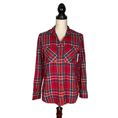Denim & Supply Ralph Lauren RL Utility Red Plaid Button Down Shirt     Size: S - Image 1 of 4