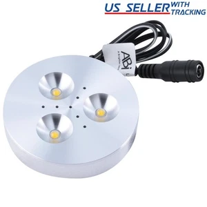 ABI 3W LED Puck Light for Kitchen Counter / Bookshelf / Showcase, Cool White - Picture 1 of 4