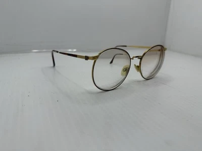 Редкие антикварные очки YSL Yves Saint Laurent в металлической оправе золотистого цвета  - Изображение 1 из 4