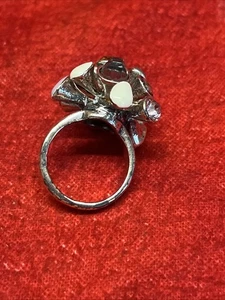 VINTAGE DAMEN MODESCHMUCK RING SILBERFARBEN GR. 7-1/2 (2) - Bild 1 von 5