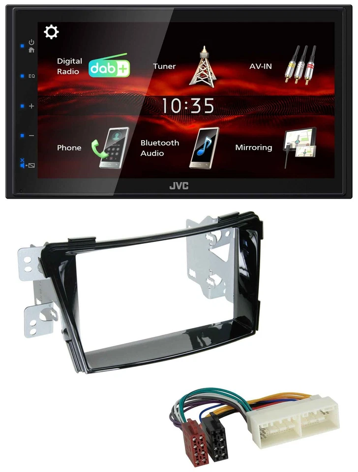 JVC USB Bluetooth MP3 DAB 2DIN Autoradio für Hyundai i40 ab 2016 Typ VF Klavierl - Bild 1 von 4