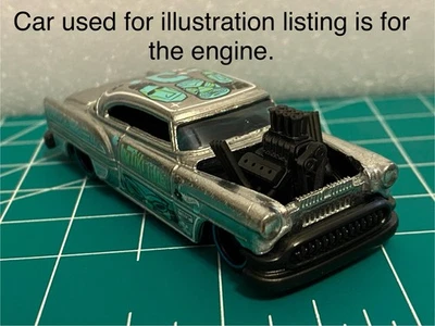 1/64 比例引擎适用于 Hotwheels Gasser 压铸定制制造汽车世界绿灯 — 第 1/4 张图片