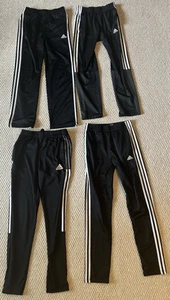 Lot of 4 Adidas Sweat Pants Athletic Activewear Boys Youth Size L Black Pockets - Picture 1 of 1