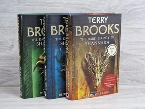 TERRY BROOKS  “THE DARK LEGACY OF SHANNARA” Hardback 1st Edition Trilogy Set - Picture 1 of 12