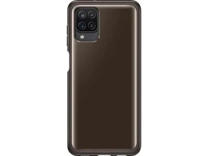 Samsung Soft Clear Cover for Galaxy A12 - Black (EF-QA125TBEGUS) - Picture 1 of 4