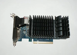 Asus NVIDIA GT710 1GB Silent PCIE VGA/DVI/HDMI Low Profile Graphics Card - Picture 1 of 3