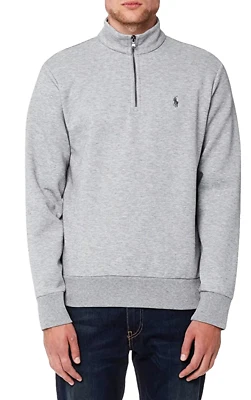 Polo Ralph Lauren Media Cremallera Jersey Troyer Simulado Suéter Sudadera Pullover Foto 1 de 4