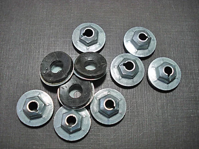 10 GM Cadillac Buick Chevy Pontiac 1/4-20 debajo del capó calefacción caja tablero sellador tuercas Foto 1 de 4