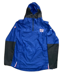 Nike New York Giants Sideline Pregame Player 1/4-Zip Jacket Mens L Rush Blue