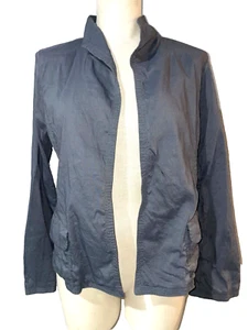 Eileen Fisher Women Stretch Linen Jacket size PM Open Front Elegant Minimalist - Picture 1 of 10