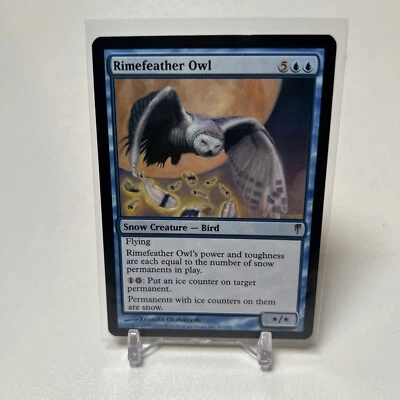 Rimefeather Owl Coldsnap NM Blue Rare MAGIC THE GATHERING MTG CARD - Image 1 of 2