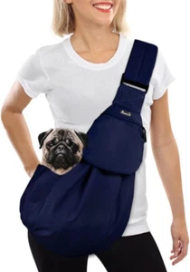 Hundetragetasche, Haustier Hand Schleuderträger Schultertasche mit Fronttasche M - Bild 1 von 3