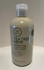 Paul Mitchell Tea Tree Hemp Restoring Conditioner & Body Lotion -10.14 oz-Fast - Picture 1 of 1