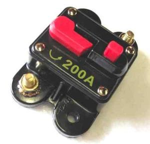 Disyuntor de audio para coche de 12 voltios de 200 amperios con reinicio de hasta 2000 vatios estéreo - Imagen 1 de 2