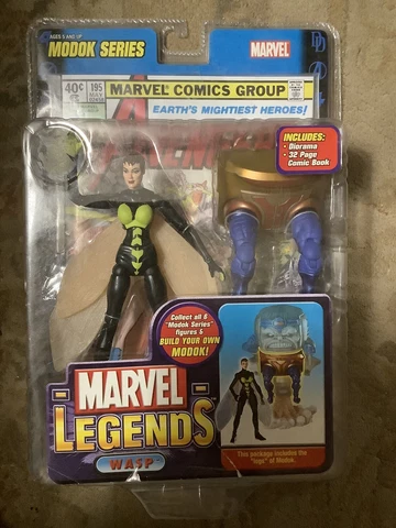 2006 Marvel Legends Modok Series Wasp Action Figure New Sealed Toy Biz Cover