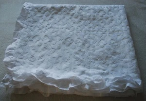 ANTONIO SALGADO PORTOGALLO KING QUILT copriletto 88X110" 80% COTONE jacquard FIORE - Foto 1 di 8