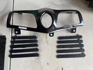 FOR MASERATI GRANTURISMO CARBON FIBER CLOCK AC BEZEL WITH REPLACEMENT FLAPS - Bild 1 von 11