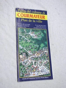 Cartina mappa pianta dei sentieri alta valle d'aosta courmayeur elenco alberghi - Foto 1 di 3