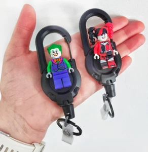 Llaveros de minifigura Crazy Duo - Divertido regalo para pareja, mosquetón o carrete de insignia - Imagen 1 de 25