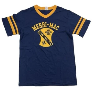 Vintage Camp Merri-Mac Seminoles V Neck Jersey Tee Women's Size Medium #16 - Picture 1 of 4