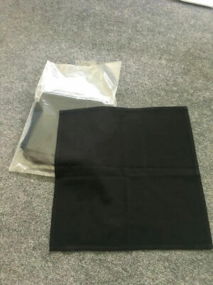 12 servilletas de cena de tela con dobladillo para fiesta de Halloween 19" x 19" negras 100 % poliéster Foto 1 de 4