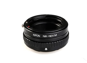 KIPON Macro Adapter with Helicoid Tube for Nikon F Lens to Sony E Mount Camera - Picture 1 of 5