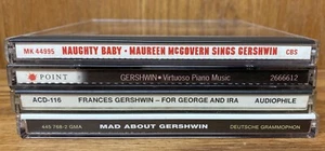 4 CD lot George Gershwin Frances Mad About Piano Maureen McGovern Naughty Baby - Picture 1 of 2