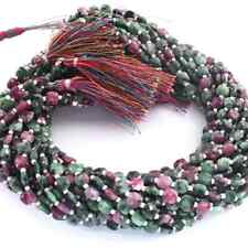 1 Strand ruby zosite   Briolette Beads,Cushion Shape Faceted  Beads, 8 Inches, 