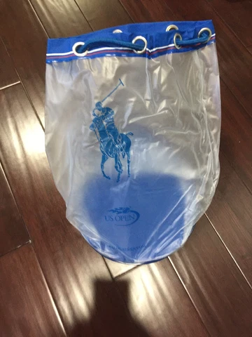 New US Open Tennis 2015 Ralph Lauren Polo Tote Draw String Bag Unused Cover