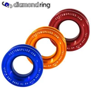 Soft Shackle Pulley Diamond Recovery Ring 5 Ton - Custom Splice - Picture 1 of 7
