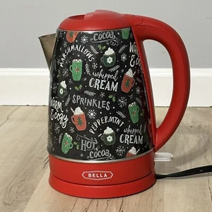 Bella Christmas Electric Tea Kettle 7 Cup HB-3157D Fast Shipping - Picture 1 of 6