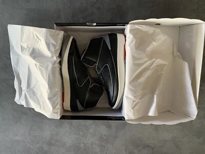 Nike Air Jordan Retro 2 preto cimento tamanho 10.5 DS NOVO NA CAIXA DR8884-001 - Imagem 1 de 4