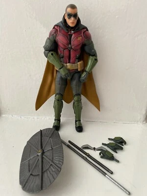 DC DIRECT COLLECTIBLES BATMAN ARKHAM KNIGHT SERIES 1 ROBIN NO HOOD ACTION FIGURE - Image 1 of 4