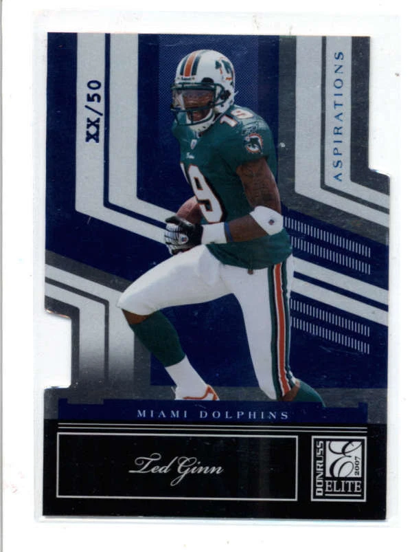 TED GINN JR.  2007 DONRUSS ELITE #192 ASPIRATIONS ROOKIE RC AH4498 - Image 1 of 1